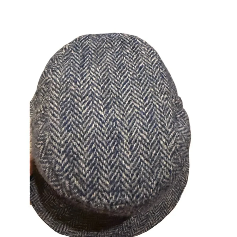 Hanna Hats of Donegal Herringbone Tweed Irish Walking Hat – Size M